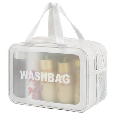 Imagem de Bolsa de higiene de viagem DAPOWER Matte Translucent White-XL