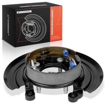 Imagem de A-Premium Conjunto de placa de suporte de freio de estacionamento carregado por motorista traseiro compatível com modelos Ford - F-250 Super Duty 2011-2012, F-350 Super Duty 2011-2012