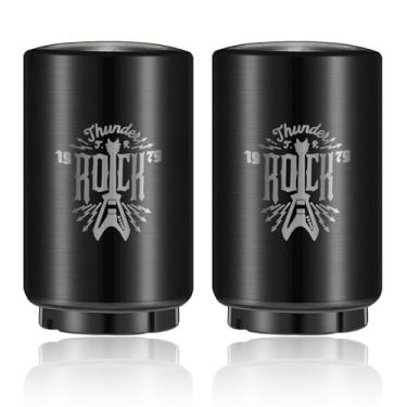 Imagem de Abridor automático de garrafas de cerveja com 2 peças, abridor de lata de cerveja superior, abridores de garrafa de aço inoxidável com uma mão para idosos, portátil para cozinha, casa, bar