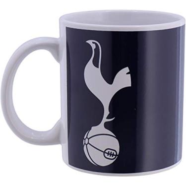Imagem de Tottenham Hotspur Caneca masculina de plástico TOTTENHAM, azul marinho e branco, 1 pacote do Reino Unido