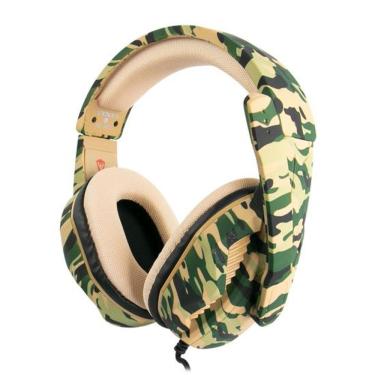 Imagem de Headset Gamer Satellite Ae-366c - Com Fio - Driver 40mm - Camuflado