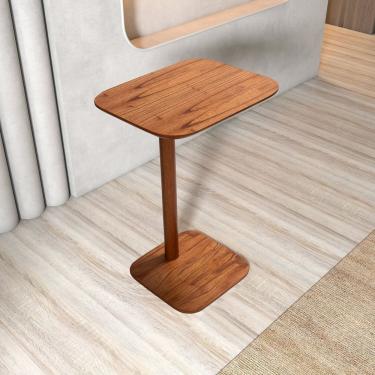 Imagem de Mesa De Apoio Para Sofá De Madeira Maciça E Verniz Dália Living Outdoor Expresso Móveis Imbuia