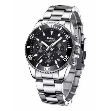 Imagem de Relógio Masculino Biden 0163g Prova D´água Aço Inoxidável 4