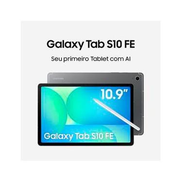 Imagem de Tablet Samsung Galaxy S10 FE Cinza com 10,9", Wi-Fi, Android 15 e 8GB de RAM.
