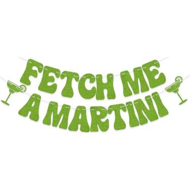 Imagem de KEWUFD Faixa Para Buscar Um Martini, Decoração Engraçada Despedida De Solteira, Weenies E Tinies, Aniversário Homens/Mulheres, Glitter Verde