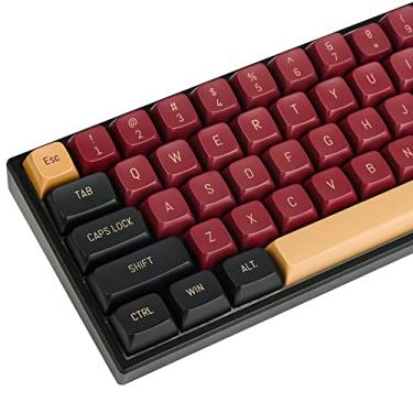 Imagem de Guffercty kred Conjunto de teclas personalizadas de 160 teclas CSA PBT em forma de bola dupla com barra de espaço de 6,25 u/7u para layout ANSI e ISO Cherry MX Gateron Kailh Switches (CSA Red Warrior)