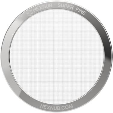 Imagem de HEXNUB - Filtro de metal reutilizável para cafeteira AeroPress, filtro de aço inoxidável compatível com a prensa de café AeroPress Original & Go, café de corpo mais cheio do que filtros de papel -