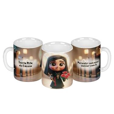 Imagem de Caneca branca católica divina animação (14939)