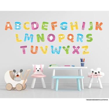 Imagem de Adesivo Educacional Infantil Alfabeto Monstrinhos - PRESENTE-BRINDE