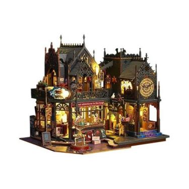 Imagem de Mini Casa De Boneca De Madeira 3D Quebra-cabeça Kit De Construção DIY 