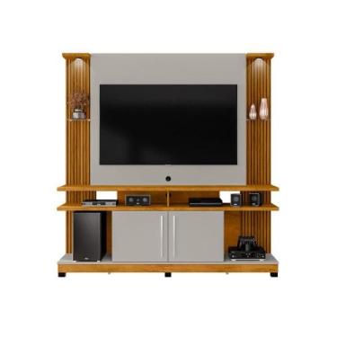 Imagem de Home para TV Genappe Led Nature/Off/Ripado - CASA H