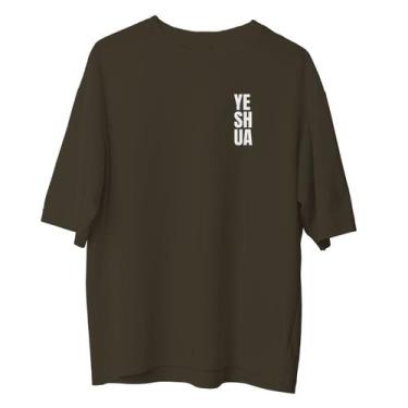 Imagem de Camiseta Cristã Oversized - Yeshua  Ocre - Penkal Personalizados, P
