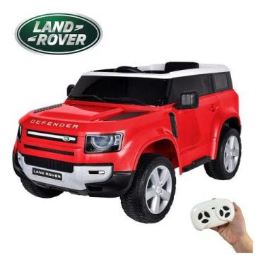 Imagem de Mini Carro Infantil Elétrico 12v Land Rover Defender Vermelho - Import