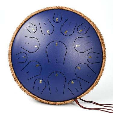 Imagem de Steel Tongue Drum Lidguni 15 Note 35 cm com livro de música e bolsa