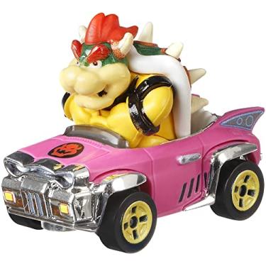 Imagem de Hot Wheels Nintendo Mario Kart Bowser em Badwagon Kart fundido em escala 1/64