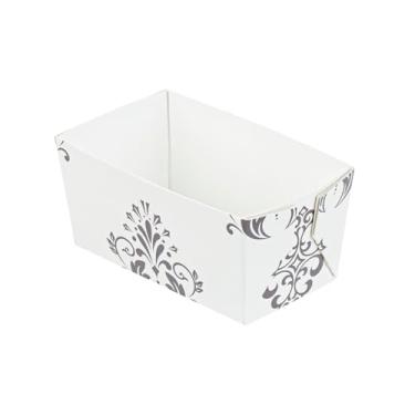 Imagem de Restaurantware Assadeiras de papel floral vintage bege 100 unidades, 255 g, à prova de gordura, prontas para forno, com design floral para restaurantes, padarias, cafés e uso doméstico.