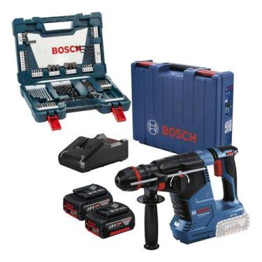 Imagem de Martelete Rompedor Gbh 187-li Bosch 2 Baterias Kit 83 Peças