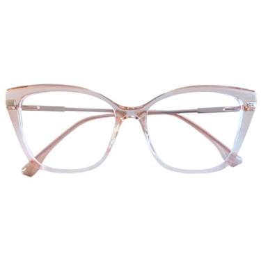 Imagem de Armação de Óculos Feminino Estilo Gatinho Elegante Sem Grau (A1)