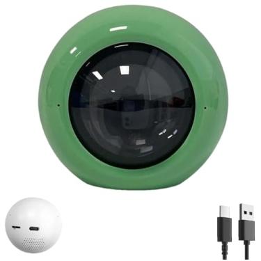 Imagem de Reprodutor de vídeo com bola de cristal de 6,9 cm, exibição digital, vídeos e fotos personalizáveis, presente personalizado para aniversário, aniversário, esfera iluminada de casamento (verde#)
