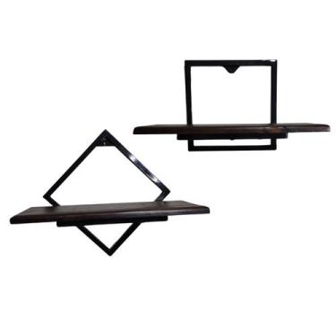 Imagem de Kit 02 Nichos Industrial Decoração Sala Quarto Escritório - Loja Béle