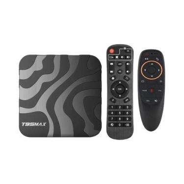 Imagem de TV Box 8K Ultra HD T95 Max Android 14 Wi-Fi Dual Band 2.4G 5G 64GB 128