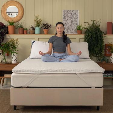 Imagem de Pillow Top Casal Guldi Original Espuma D30 com Alça (5x138x188) Branco