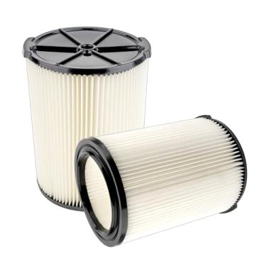 Imagem de (Pacote com 2) VF4000 Cartucho de filtro de substituição compatível com RIDGID 72947 Wet Dry Vac 5 a 20 galões 6-9 Gal Husky Vacuum RV2400A RV2600B WD5500 WD0671 Vac, VF4000 filtro 2 peças