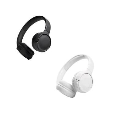 Imagem de Kit 2 Fones de Ouvido Bluetooth Sem Fio – Headphone Leve com Graves Potentes, Bateria de até 40h, Conexão Multiponto e Design Confortável.