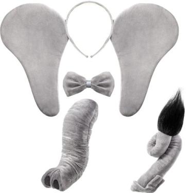 Imagem de Conjunto de fantasias Lewtemi Elephant para crianças com faixa de cabe