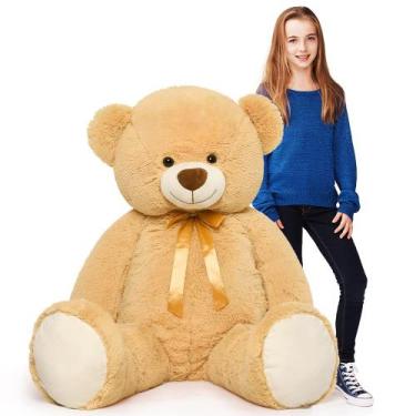 Imagem de Peluche de pelúcia Tezituor Big Giant de pelúcia Teddy Bear 132 cm