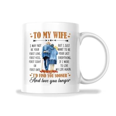Imagem de Caneca To My Wife Marriage - Caneca Sweet Thoughtful Loving Anniversary Gift - Caneca de 325 ml Ótimo Presente para Feriado, Aniversário, Natal - Caneca de Sublimação de Cerâmica Premium - Impressa