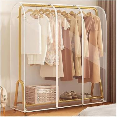 Imagem de Rack De Roupas Capa De Poeira Roupas à Prova De Poeira Trilho De Roupas Capa De Roupas Transparente Protetor Pendurado Com Zíper Capas De Roupas Protetores Sacos Para Cabides, Color, 130x50x150cm