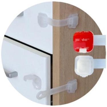 Imagem de Fixador De Armario Discreto Fixa Forte Fácil Instalar 4uni. - Zipp