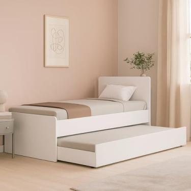Imagem de Bicama MDF Compacta com Cama Auxiliar de Alta Resistência, Design Sofisticado e Estrutura Segura