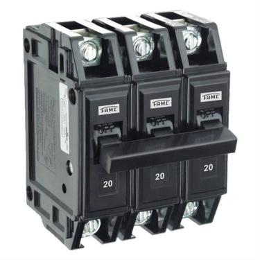 Imagem de Disjuntor NEMA Tripolar FN 3P de 20 Ampères - 5174 - FAME