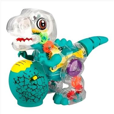Imagem de Robo Dinossauro Dino Com luz de Led e Som Dança Para Bebe Interativa para crianças Movimento Bate e Volta Brinquedo Infantil
