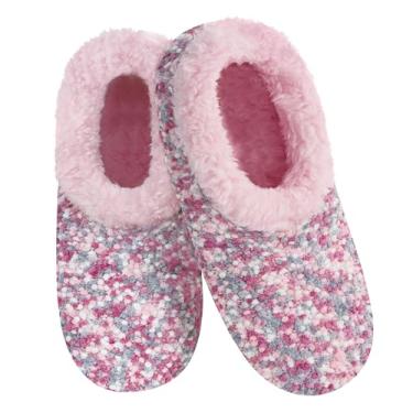 Imagem de Snoozies Meias femininas forradas com sherpa – Pantufas felpudas, fofas e aconchegantes para mulheres com sola antiderrapante, Rosa 5, Small