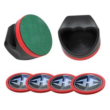 Imagem de Hathaway Arcade Air Hockey 10 cm e discos de 7,6 cm - preto e vermelho