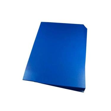 Imagem de Capa para encadernação A4 Azul PP Couro 0,30mm 100un - Lassane