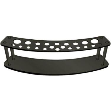 Imagem de Expositor Acrílico 5mm Preto com 22 Cavidades Para Pincéis - Santa Cla