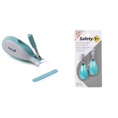 Imagem de Cortaúñas para bebés Safety 1st Sleepy y clip plegable, paquete de 2