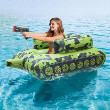 Imagem de Pistola de água elétrica automática Pool Float YTKIH com flutuadores d