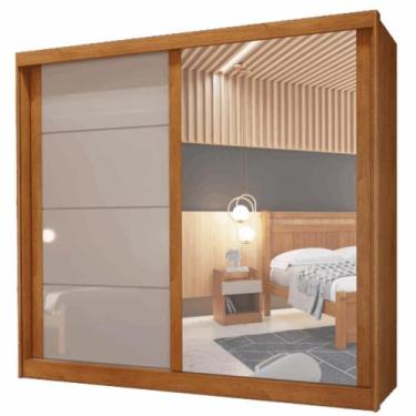 Imagem de Guarda-Roupa 2 Portas Viena 2,03 m Nature/Off White  BIANCHI