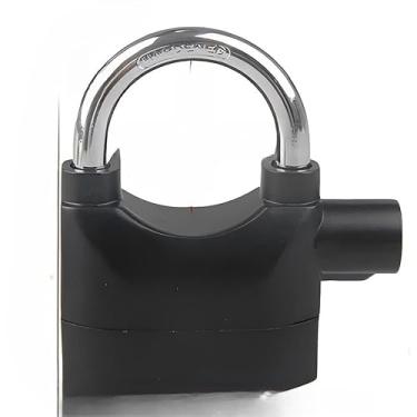 Imagem de Cadeado Com Alarme Sonoro | Para Motocicleta, Bicicleta E Mala De Viagem | SegurançA Antifurto(Curto,2 Unidade)
