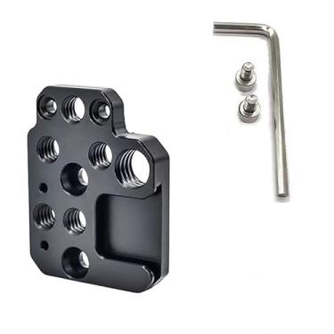 Imagem de ThtRht Placa de extensão lateral estabilizadora gimbal com sapata fria adaptador de placa de montagem de parafuso de rosca de 0,9 cm para DJI Ronin RS 3 Mini RS 4 Pro RSC2 DSLR Estabilizador de câmera