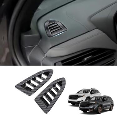 Imagem de Para Subaru Forester Acessórios Interior do Carro Instrumento Secretária Saídas de Ar Capa Guarnição Moldura ABS Console Central Painel Ar Condicionado Saída de Ventilação de Ar Moldura Decorativa