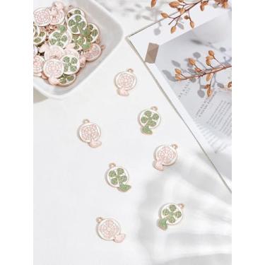 Imagem de Pingentes esmaltados de liga de ventilador elétrico, pingentes de metal dourado claro, cores mistas, pingentes de fabricação de joias para chaveiro, joias, faça você mesmo, colar, pulseira, brincos