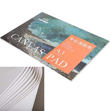 Imagem de Tnfeeon Almofada de Tela para Pintura a óleo, Tela de Algodão Rasgável para Acrílico, 10 Folhas A3 Pesadas para Artistas e Iniciantes, 10 Folhas Fáceis de Descascar para Conveniência Sem Bagunça,