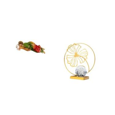 Imagem de Fenteer Estatueta Decorativa de Jesus José em Resina com Folhas E Ferro, Ideal para Mesa, Prateleira, Escritório, Carro, Estante, Lareira, Quarto, Presente Ou