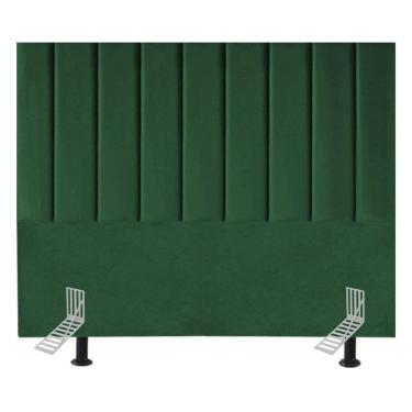Imagem de Cabeceira Cama Casal Queen Size 160 Cm Eloá Suede E Frame verde